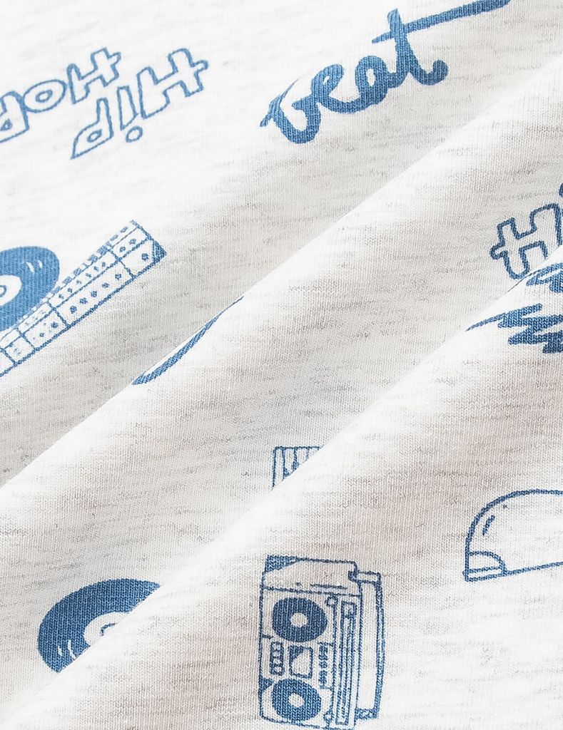 Áo thun dài tay bé trai cổ tròn