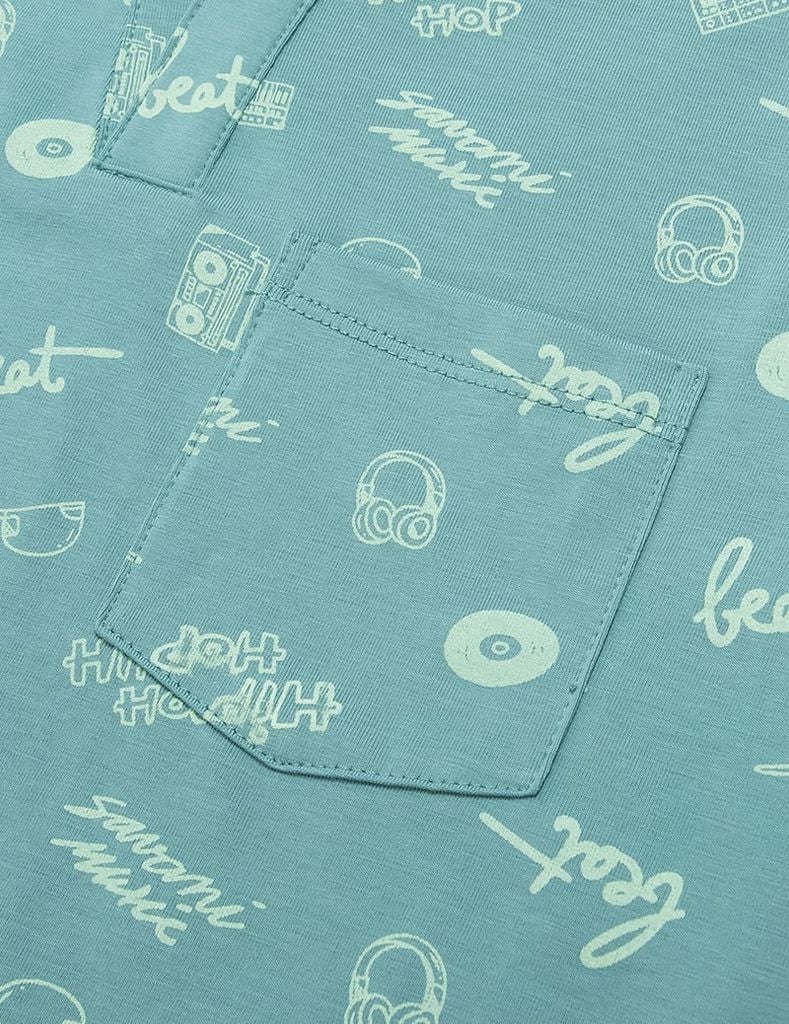 Áo thun dài tay bé trai cổ tròn