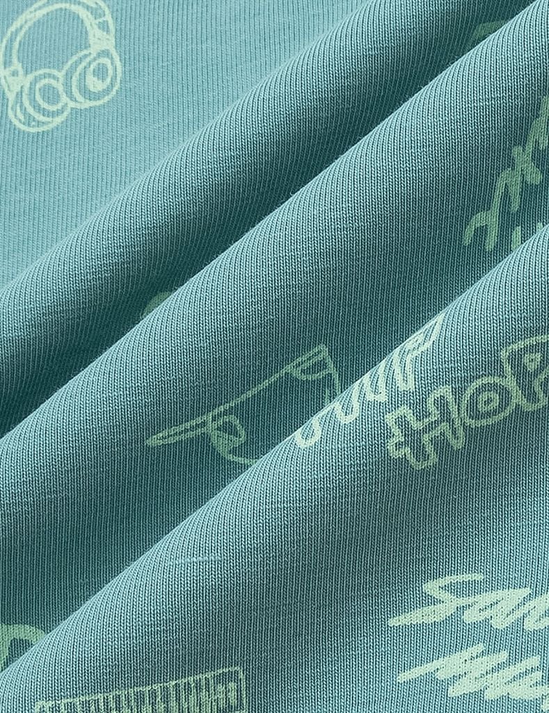 Áo thun dài tay bé trai cổ tròn