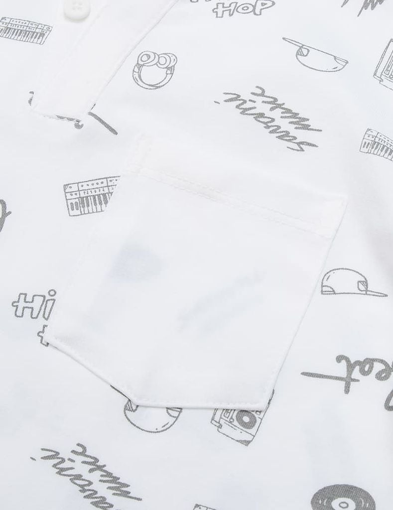 Áo thun dài tay bé trai cổ tròn