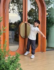 Quần khaki bé trai gấu bo