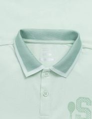 Áo polo ngắn tay bé trai hình in trước ngực