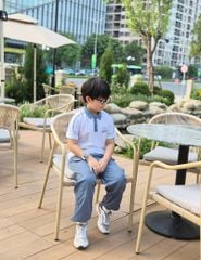 Quần khaki bé trai gấu bo