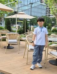 Quần khaki bé trai gấu bo