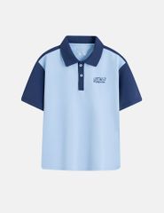 Áo polo ngắn tay bé trai hình in trước ngực