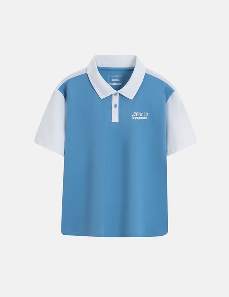 Áo polo ngắn tay bé trai hình in trước ngực