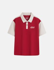 Áo polo ngắn tay bé trai hình in trước ngực
