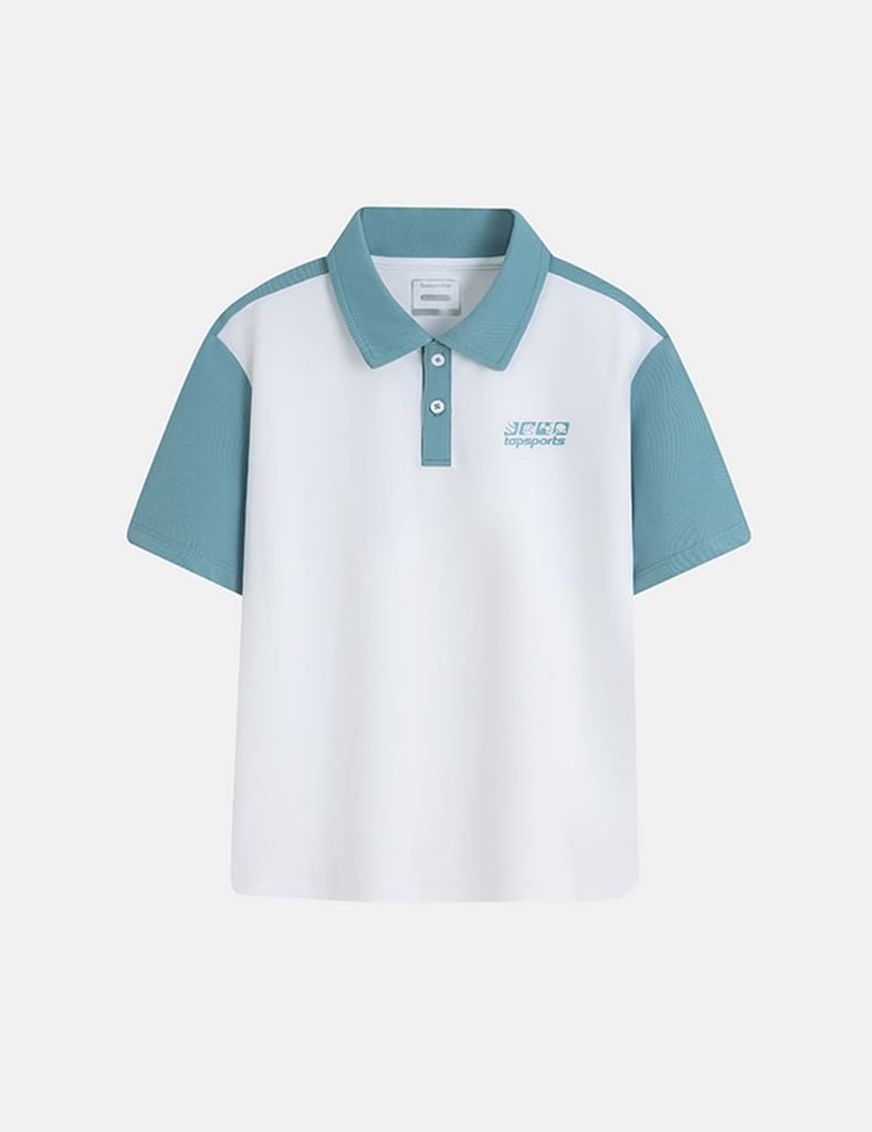 Áo polo ngắn tay bé trai hình in trước ngực