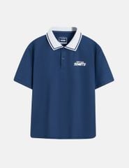 Áo polo ngắn tay bé trai hình in trước ngực