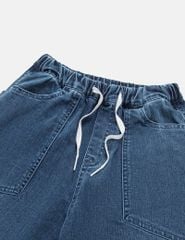 Quần jean bé trai cạp chun bo gấu