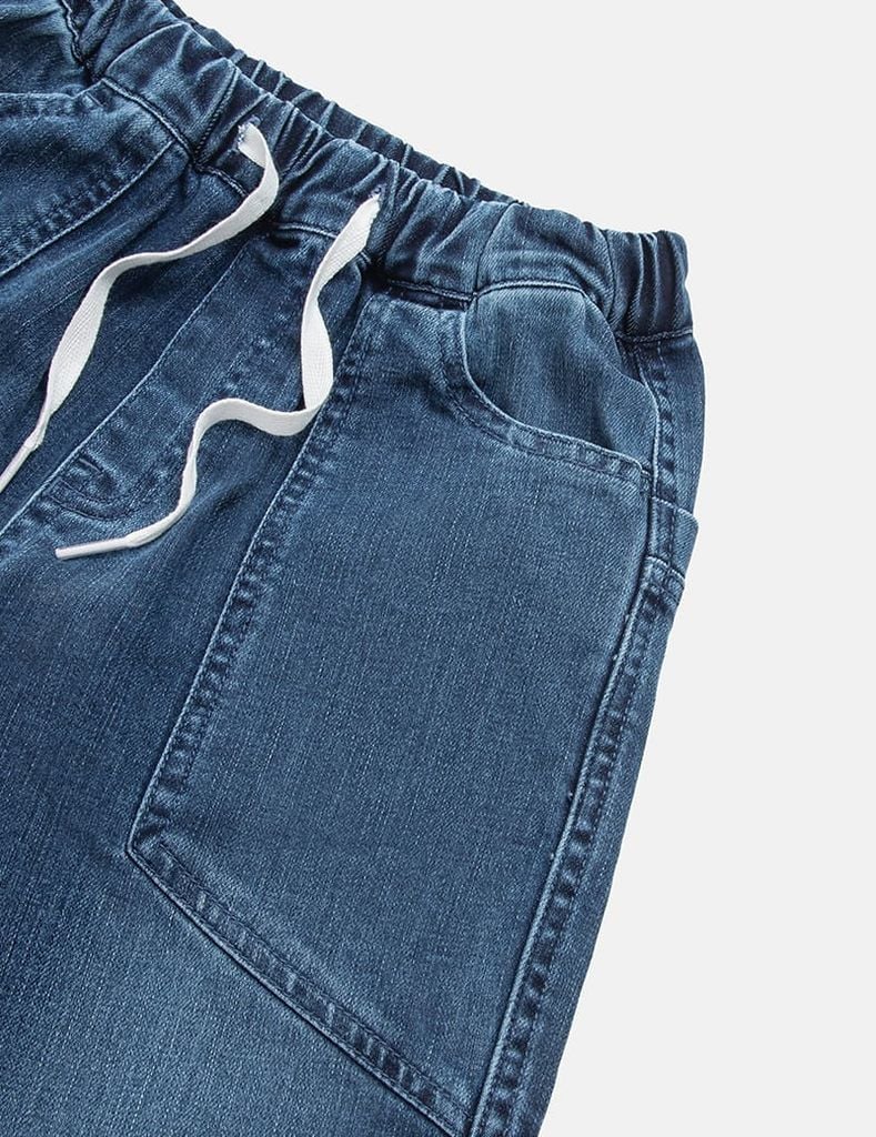 Quần jean bé trai cạp chun bo gấu