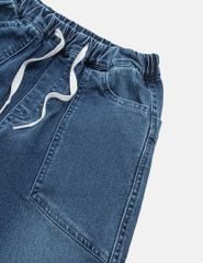 Quần jean bé trai cạp chun bo gấu