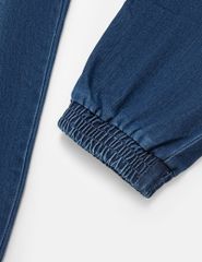 Quần jean bé trai cạp chun bo gấu