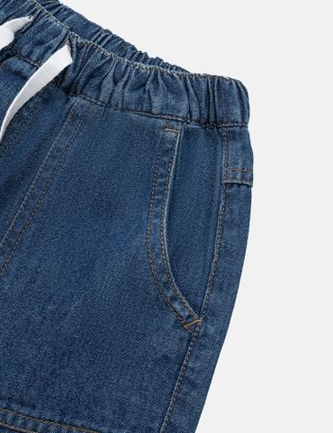 Quần jean gấu bo bé trai