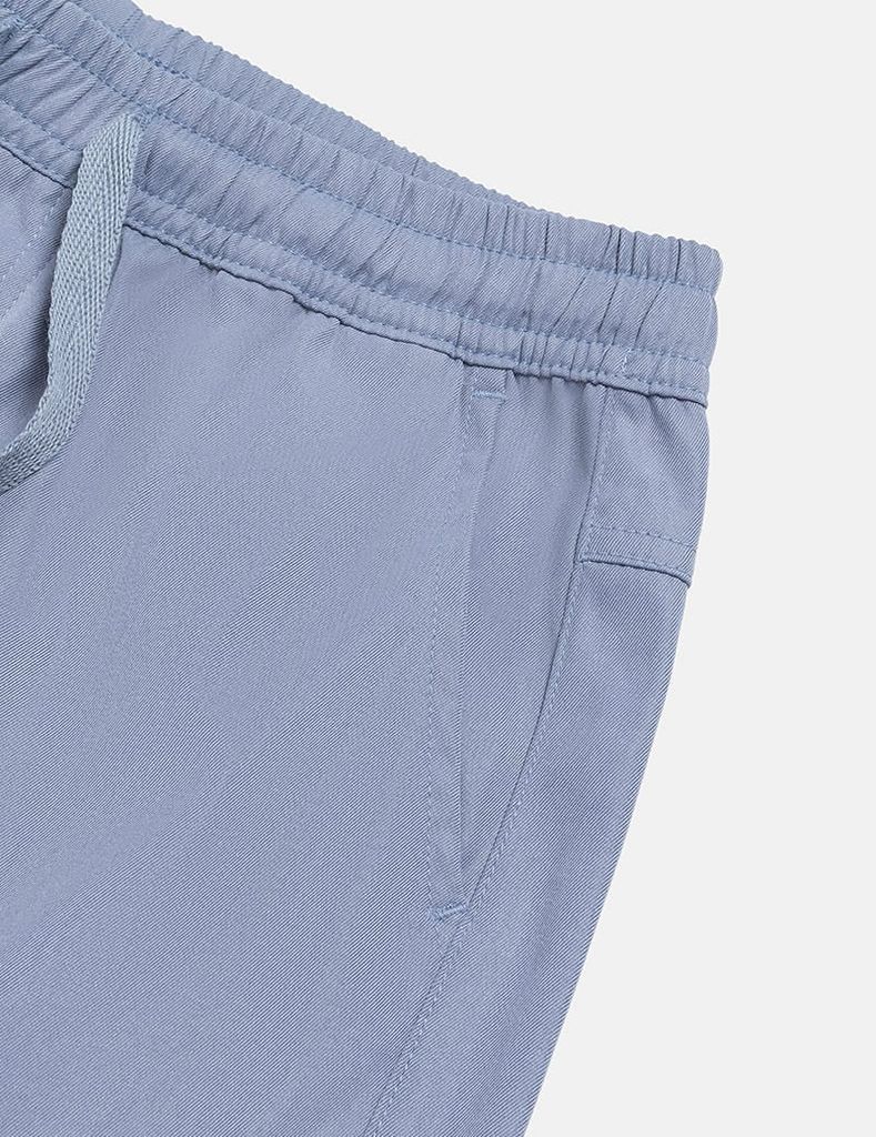 Quần khaki bé trai cạp chun mác in trang trí