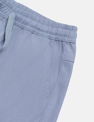 Quần khaki bé trai cạp chun mác in trang trí