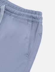 Quần khaki bé trai cạp chun mác in trang trí