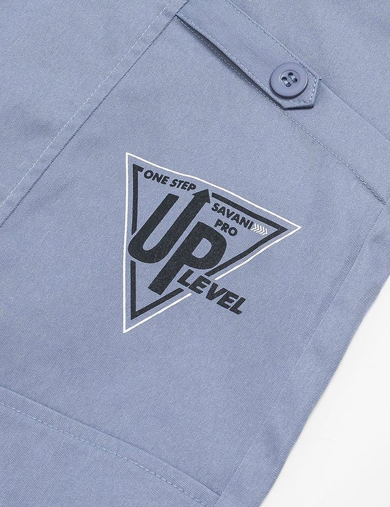 Quần khaki bé trai cạp chun mác in trang trí