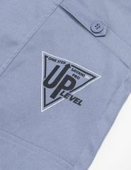 Quần khaki bé trai cạp chun mác in trang trí