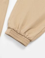 Quần khaki bé trai cạp chun mác in trang trí