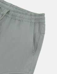 Quần khaki bé trai cạp chun mác in trang trí