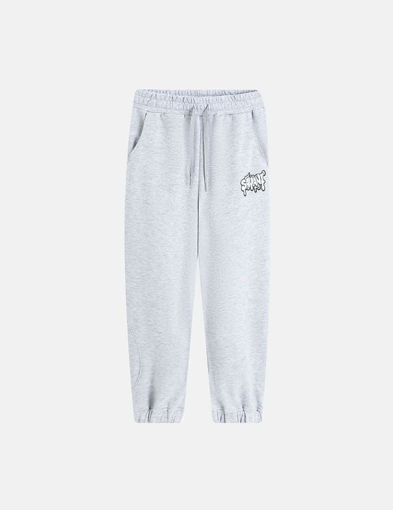 Quần nỉ bé trai hình in chân túi trái