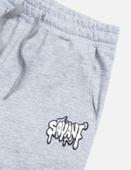 Quần nỉ bé trai hình in chân túi trái