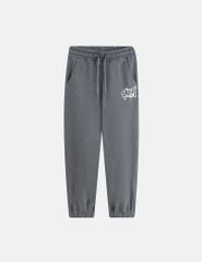 Quần nỉ bé trai hình in chân túi trái