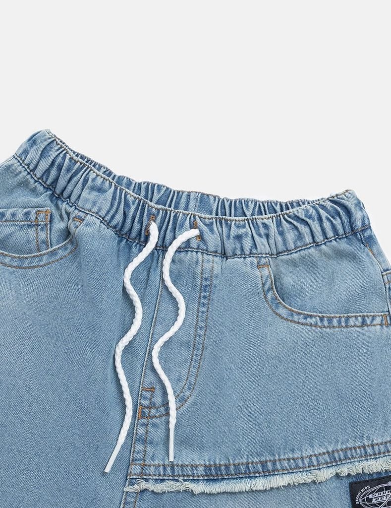 Quần short jean bé trai
