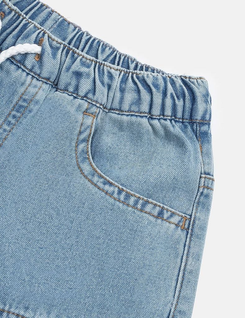 Quần short jean bé trai