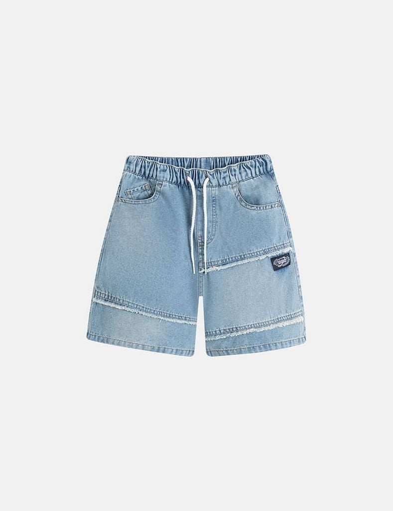 Quần short jean bé trai