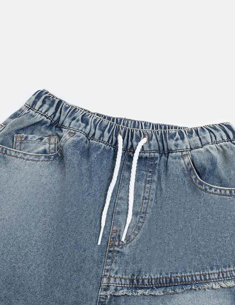 Quần short jean bé trai