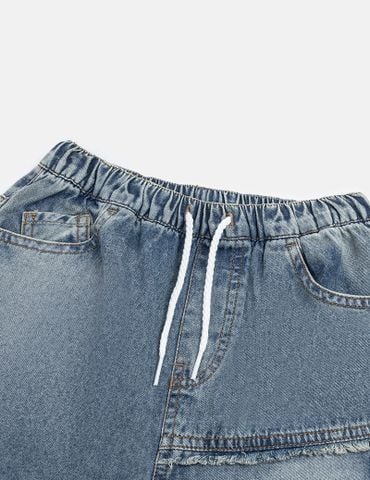 Quần short jean bé trai