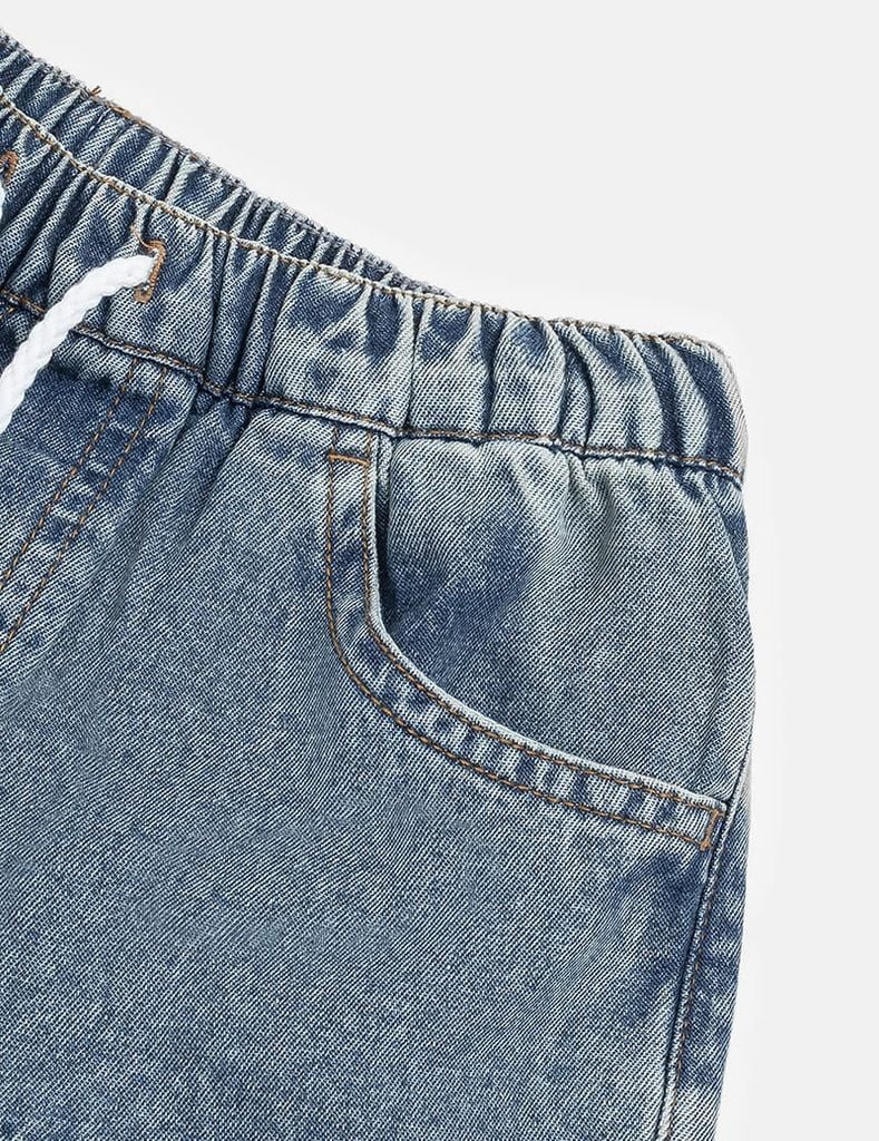 Quần short jean bé trai