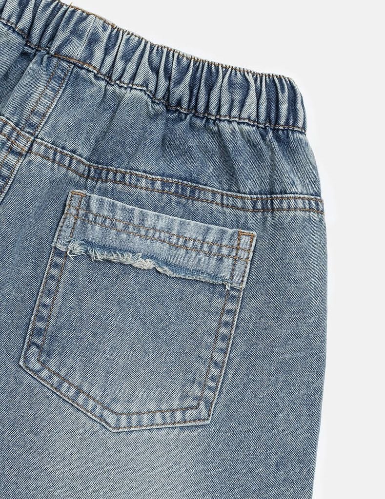 Quần short jean bé trai
