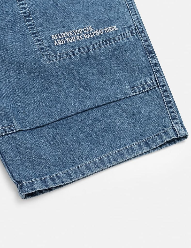 Quần short jean bé trai