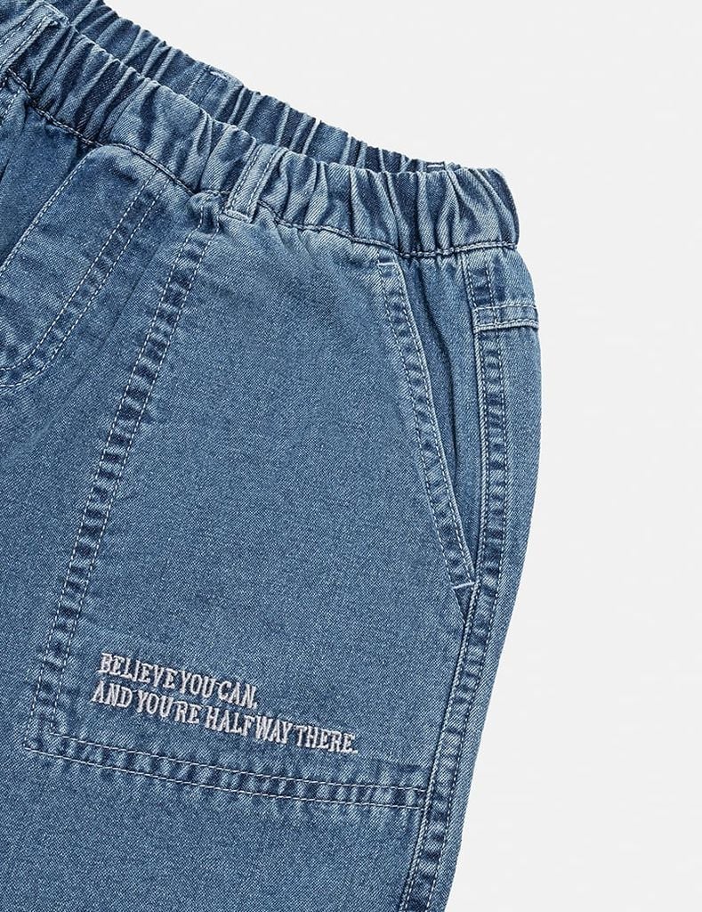Quần short jean bé trai