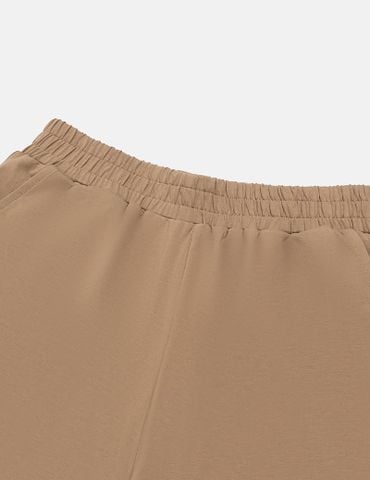 Quần short bé trai dệt kim chân quần trái