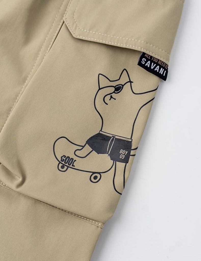 Quần short khaki bé trai