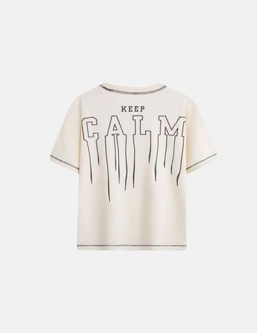 Áo T-shirt ngắn tay bé trai hình in trước ngực trái