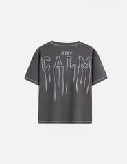 Áo T-shirt ngắn tay bé trai hình in trước ngực trái