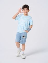 Áo t-shirt bé trai ngắn tay cổ tròn hình in