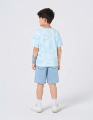 Quần short jean cạp chun dây dệt luồn chắc chắn