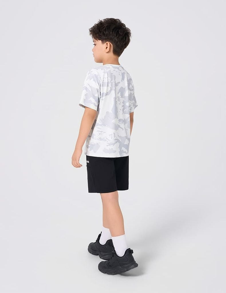 Áo t-shirt bé trai ngắn tay cổ tròn hình in