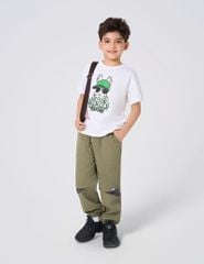 Quần khaki bé trai cạp chun phối