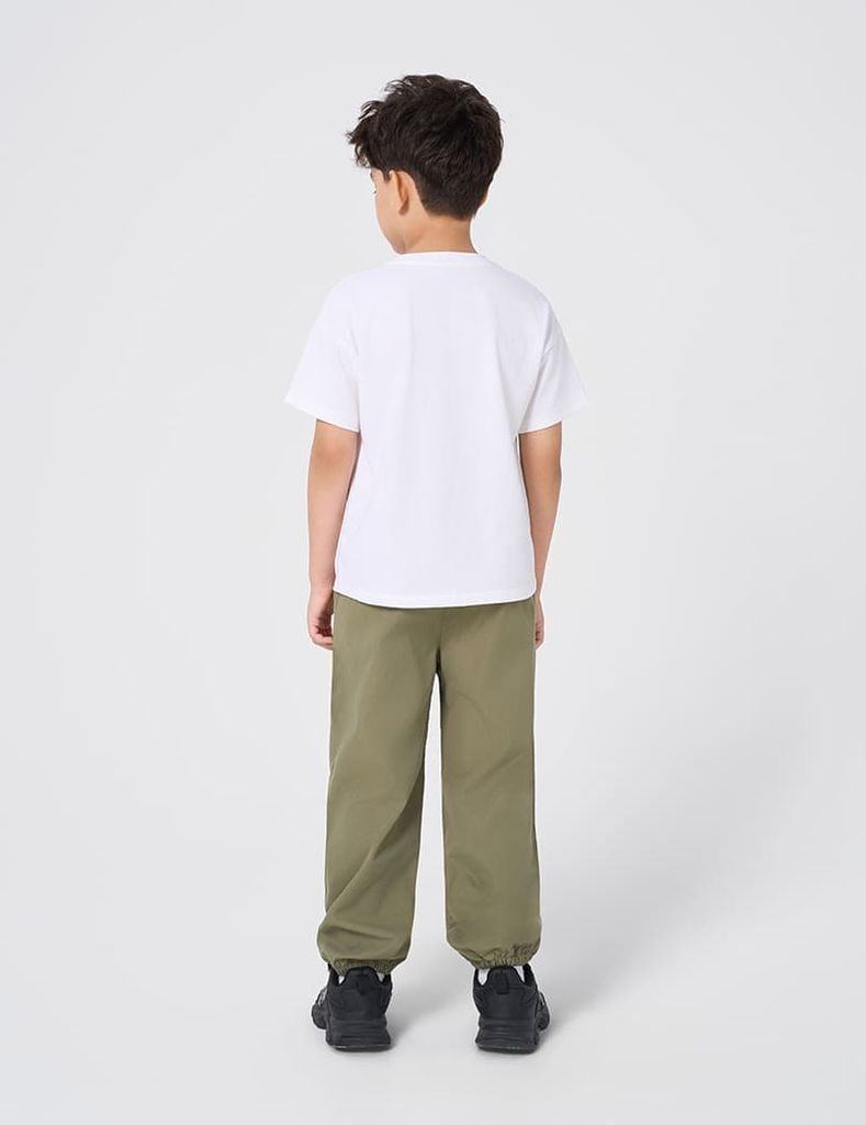 Áo t-shirt ngắn tay bé trai cổ tròn hình in trước ngực