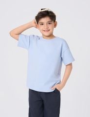Áo t-shirt bé trai ngắn tay hình in trước ngực