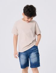Áo t-shirt bé trai ngắn tay hình in trước ngực