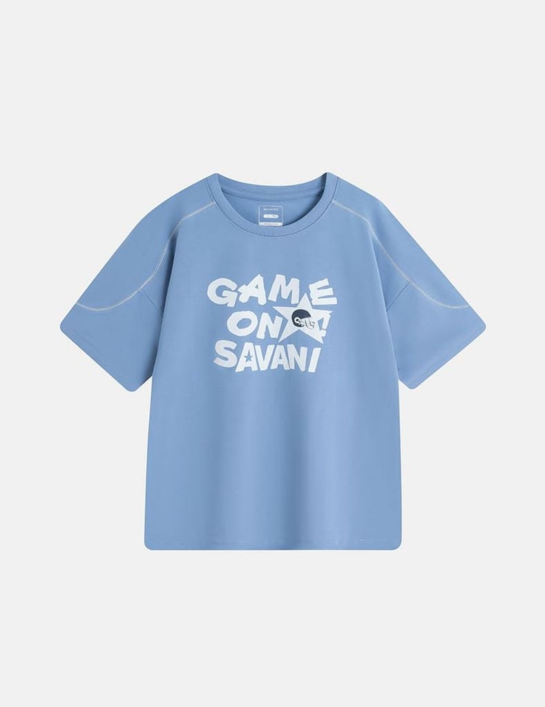 Áo thun ngắn tay cổ tròn bé trai