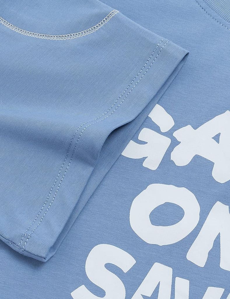 Áo thun ngắn tay cổ tròn bé trai